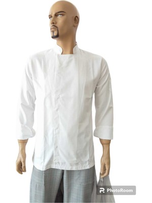 Düz Beyaz Aşçı Ceketi
