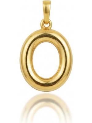 Hakan Mücevherat O Harfi Balon Model 14 Ayar Kolye Ucu