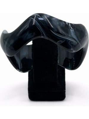 Pangu Dalgalı Form Parlak Akrilik Bilezik