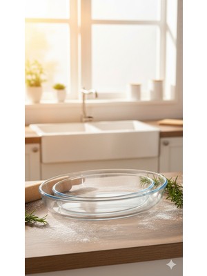 masterchef Elite 2'li Sade Oval Servis Tabağı,salata Kasesi, Sunumluk, Tabak ve Fırın Kabı