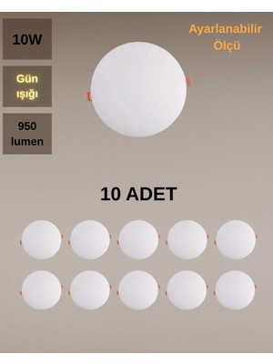 Cata CT-5660 x Plus LED Panel 10W Günışığı - 10’lu Paket