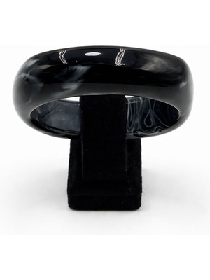 Pangu Parlak Yüzeyli Geniş Akrilik Bilezik