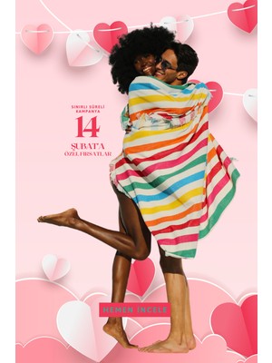 Green Petition Twin Tides Ikili Plaj Seti 100 x 180 cm ve 76 x 142 cm Tangerine