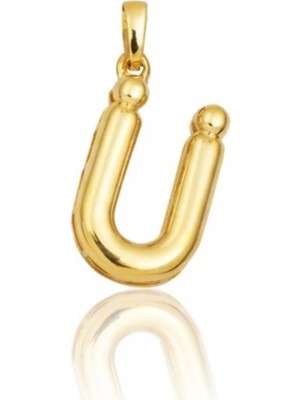 Hakan Mücevherat Ü Harfi Balon Model 14 Ayar Kolye Ucu