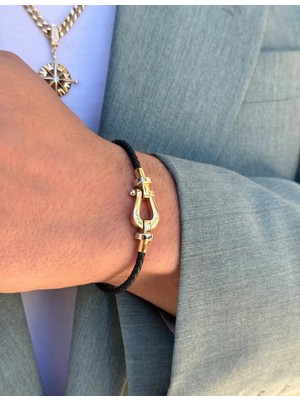 Yener Mücevher Hades Çapa Altın Erkek Bileklik