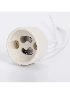 Delixa Şahnet Starter Ayak Seramik GU10 Duy Beyaz