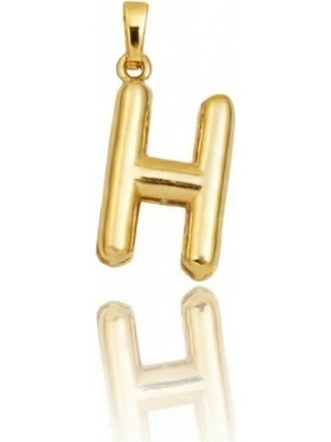 Hakan Mücevherat H Harfi Balon Model 14 Ayar Kolye Ucu
