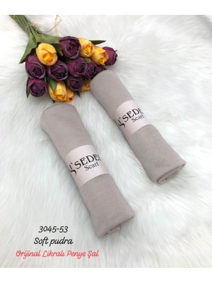 Sedef 3045 Lüks Likralı Penye Şal