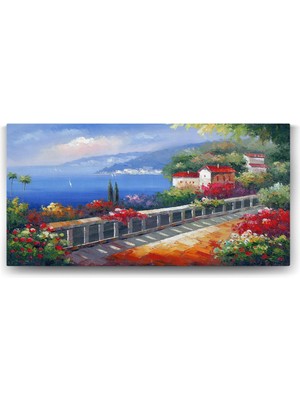Delixa Deniz Manzaralı Tablo - 60X30CM