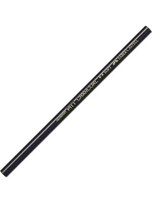 Delixa Faber-Castell Pitt Monochrome Naturel Kömür Kalemi, Siyah Yumuşak