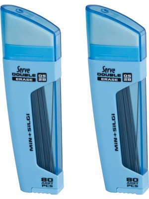 Delixa Serve Dble Mek Kur Klm Ucu-Slg 05MM Gok Mavı 2lı Set