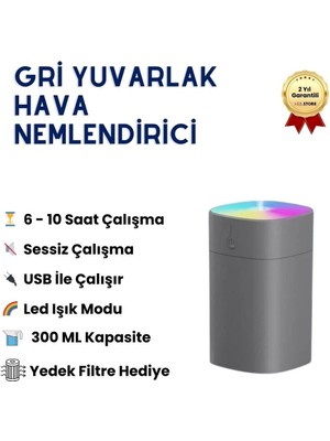 H2O Humidifier 400 ml Taşınabilir Hava Nemlendirici Buhar Makinesi ve Aroma Difüzörü
