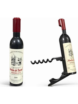 Hsc Bilişim Şişe Tasarımlı Paslanmaz Çelik Tirbuşon Açacak