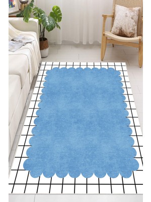 Pelura Halı Modern Desenli Dijital Baskılı Yıkanabilir Kaymaz Taban Salon Halısı Oturma Odası Salon Halısı Genç Odası Halısı Yolluk