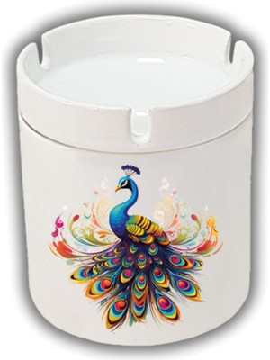 Hediyara Tavus Kuşu Baskılı Küllük Kül Tablası