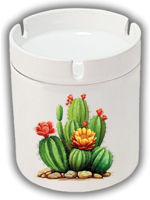 Hediyara Kaktüs Baskılı Küllük Kül Tablası