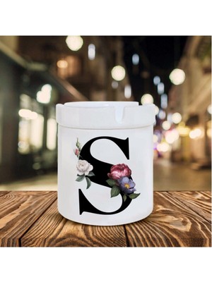 Hediyara S Harfli Seramik Şık Küllük