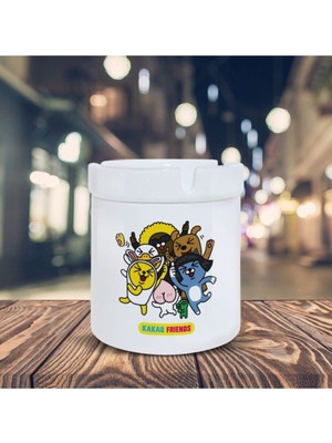 Hediyara K-Pop Bts Kakao Friends Baskılı Küllük Kül Tablası- KL239