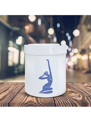 Hediyara Silüet Küllük Estetik Duruşlu Kadın Baskılı Kül Tablası KL-194