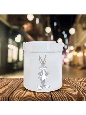 Hediyara Bugs Bunny Baskılı Seramik Küllük