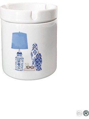 Hediyara Blue Blanc Dumansız Küllük