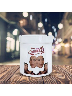 Hediyara Kim Kardashian Küllük What Baskılı Kül Tablası K-28