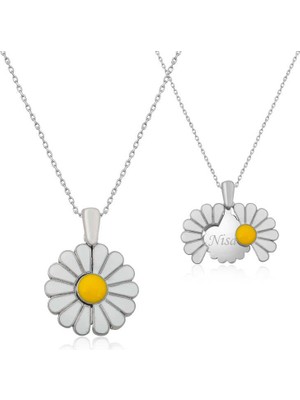 Prof. Nari 925 Ayar Papatya Kolye