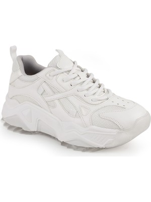 LBR Libero L083.65137 Gri Hakiki Deri Kadın Sneaker Yüksek Tabanlı Rahat Spor Ayakkabı