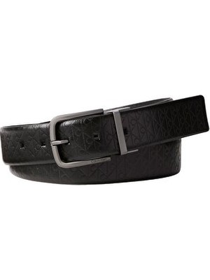 Calvin Klein Erkek Round Buckle Smooth Kemer