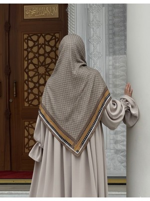 Qalortex Scarf Monogram Desen B.boy  Eşarp-Küf Yeşil