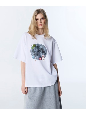 Twist Görsel Baskılı ve Patch'li Tişört TS1260070087018