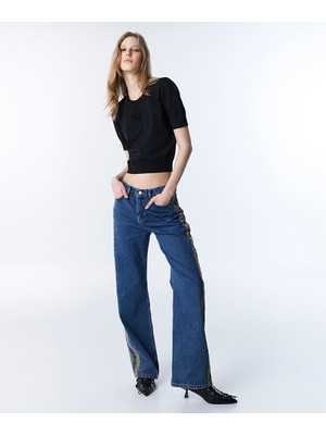 Twist Colorblock Wıde Leg Jean Pantolon TS1260018029629