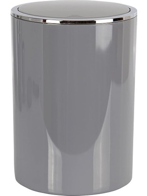 Delixa Lenox Çöp Kovası, Gri, 6 Lt