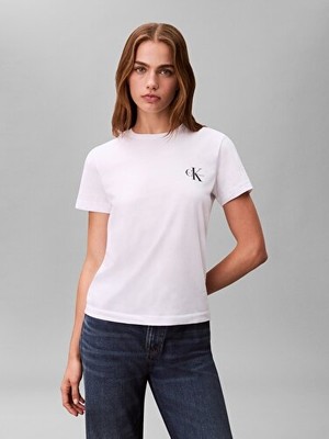 Calvin Klein Kadın Logolu 2'li T-Shirt