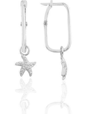 Normadia Gümüş Deniz Yıldızı Göçmen Küpe, Şık ve Zarif Tasarım