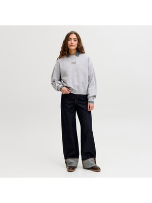 Jack & Jones Kadin Sirt Baskili Sweatshirt - Gia
