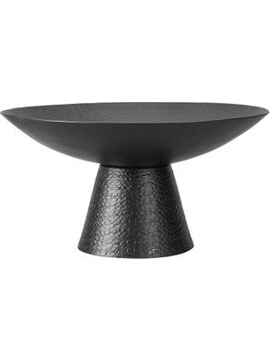 Delixa Sia Siyah Ayaklı Kase 37X19CM