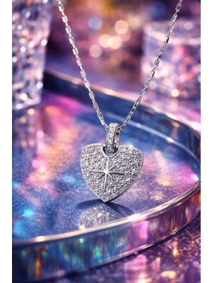 Solène Lisa Silver Çelik Kolye