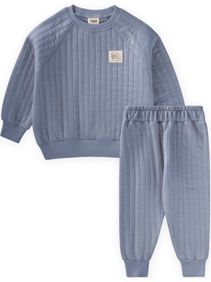 Cigit Kapitone Sweatshirt Takım 1-7 Yaş Mint Yeşili