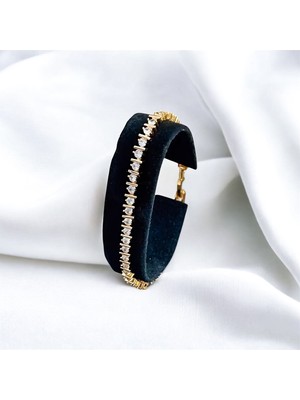 Normadia 18K Vip Özel Seri Sıradışı Su Yolu Tasarımlı Paslanmaz Çelik Bileklik