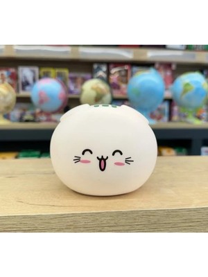 TE Dükkan Buğz Sevimli Kedi Temalı Dokunmatik Gece Lambası