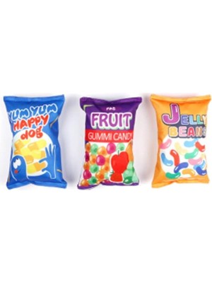 Delixa Şeker Torbası Hışırlı Köpek Oyuncağı 23X15 cm