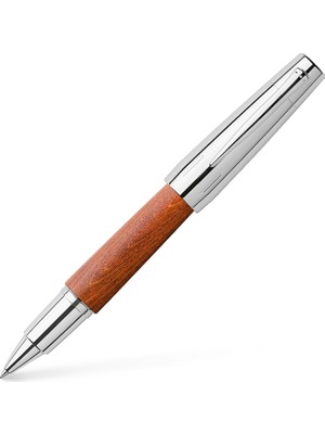 Delixa Faber-Castell E-Motion Krom/ahşap Roller, Kahverengi