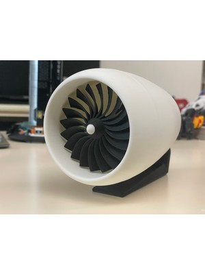 TSC 13CM Dekoratif Uçak Motoru Modeli Ev Salon Ofis Masa Üstü