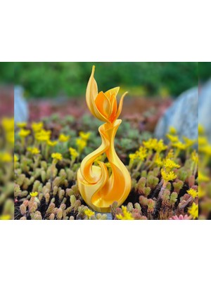 TSC 14 cm Romantik Çiçek Hediyelik Ev Salon Ev Dekorasyon Biblo