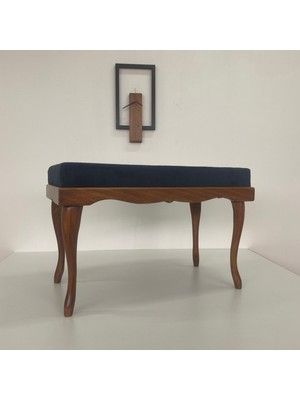 Marangozgiller Ceviz Rengi Birinci Sınıf Masif Ağaçtan Lükens Ayaklı Victorian Tarz Lüks Bench