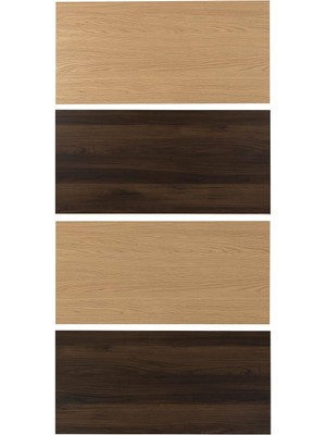 Hobiurun Sürgü kapak, koyu kahve-meşe görünümlü, 100x201 cm