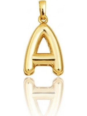 Hakan Mücevherat A Harfi Balon Model 14 Ayar Kolye Ucu