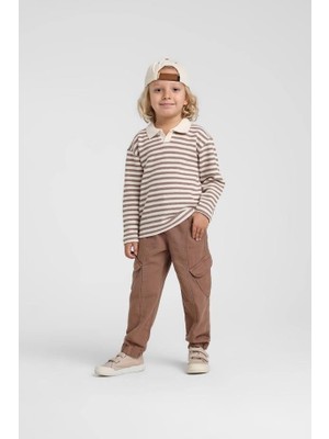 Escabel Bebek Dokuma Pantolon 1-5 Yaş Kahverengi