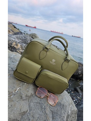 Valentina Victoria Büyük Boy Yolculuga Uygun Hakiki Deri Valiz Çanta.